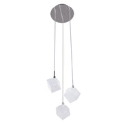 Lampadario Italux Zen moderno cromato 3xG9 28W Ø30cm