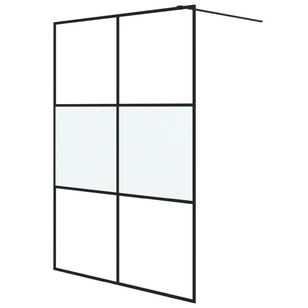 Parete Doccia Walk in 140x195 cm Vetro Semi Smerigliato ESG 152109