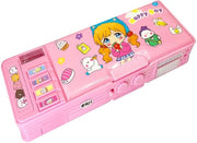 Etui pop-up multifunzionale per bambini, organizzatore di penne e matite con whiteboard, agenda e puntaspilli.