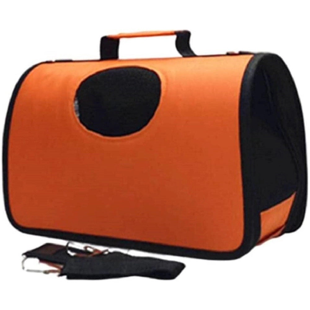 Trade Shop - Borsa Zaino Portatile Pieghevole Viaggio Per Animali Cani Gatti A Tracolla Tg.m -
