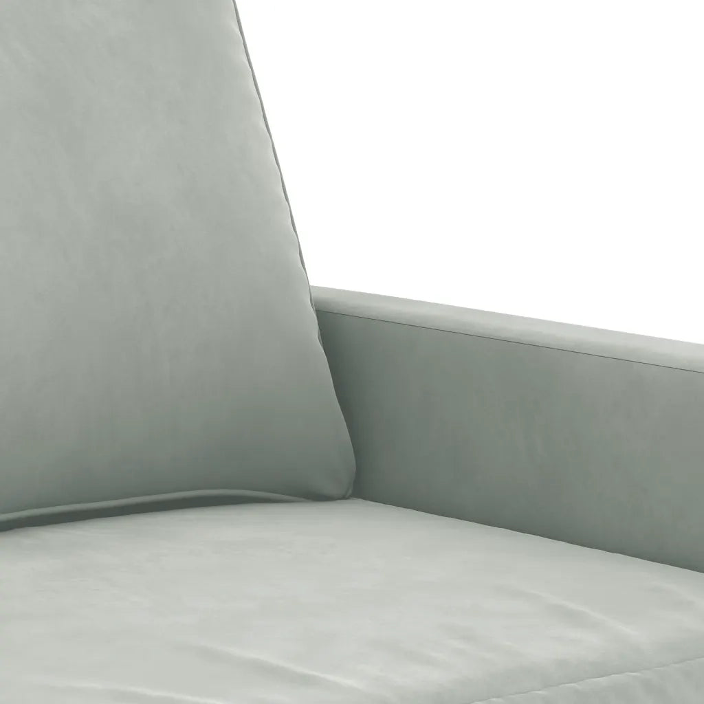 Poltrona-Divano Sedia Grigio Chiaro 60 cm Velluto 917924