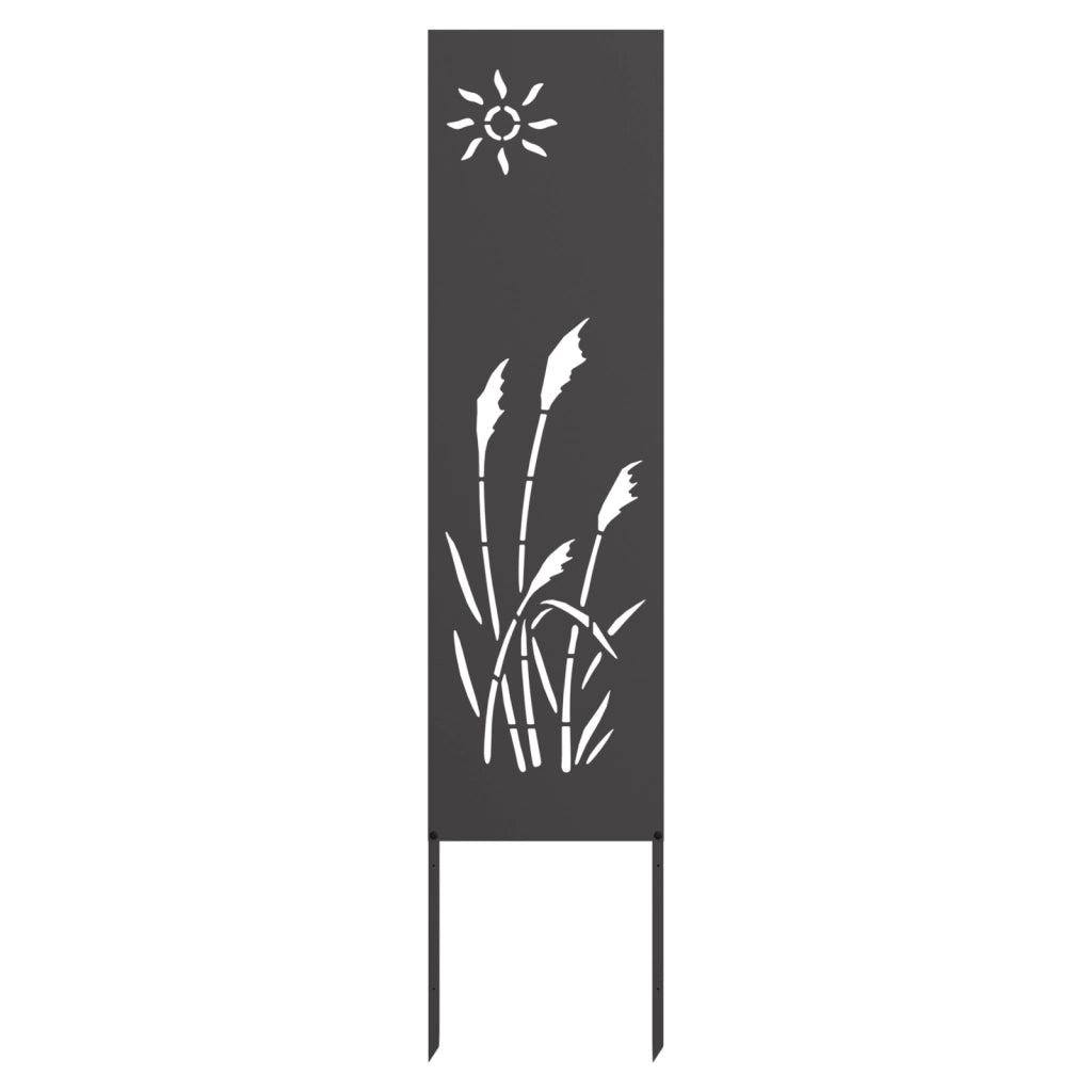 vidaXL Pannello Decorativo da Giardino Altro Nero 32 x 140 cm