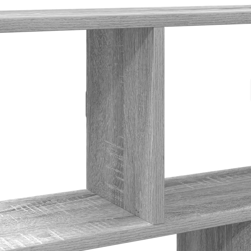 Mensola a Cubo da Muro 12 Scomparti in Truciolato Sonoma Grigio