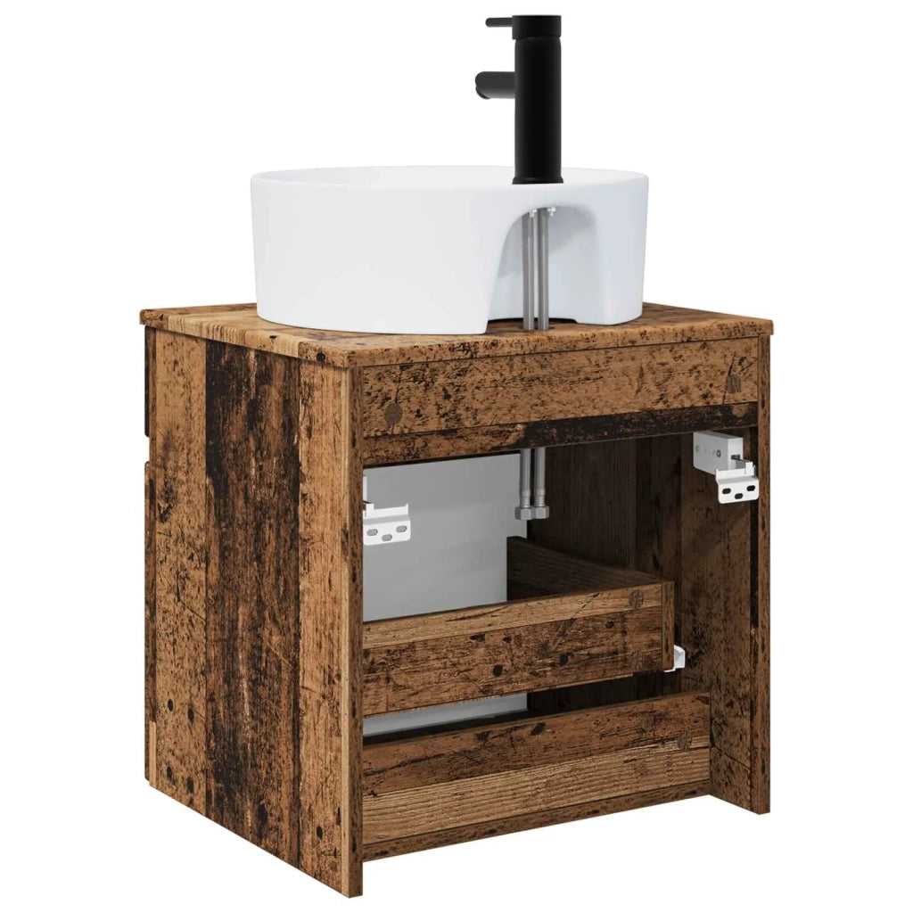 Mobile lavabo da parete Legno antico 49 x 44,5 x 65 cm 890600