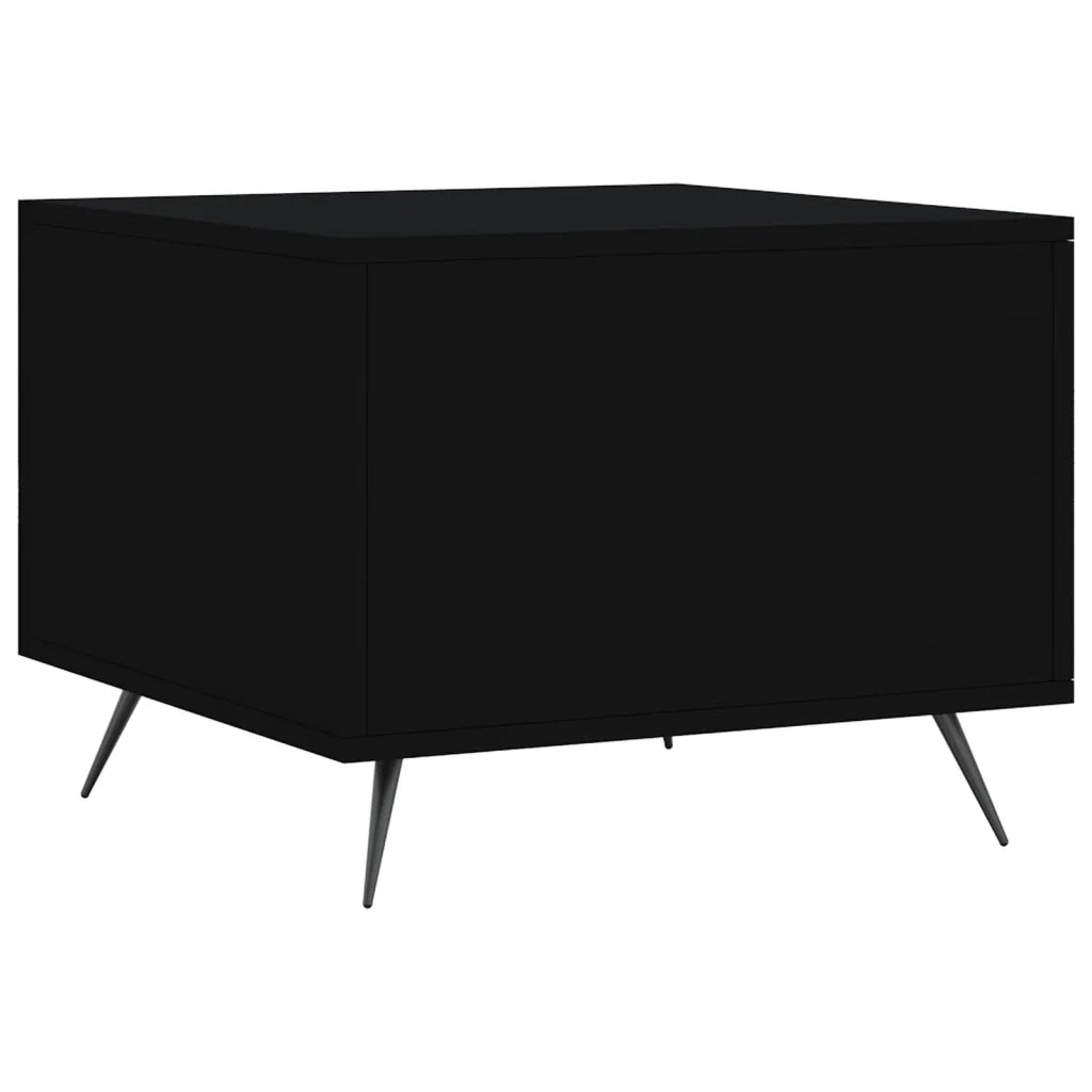 Tavolino da Salotto-Tavolino da soggiorno-Tavolo Nero 50x50x40 cm in Legno Multistrato 824876