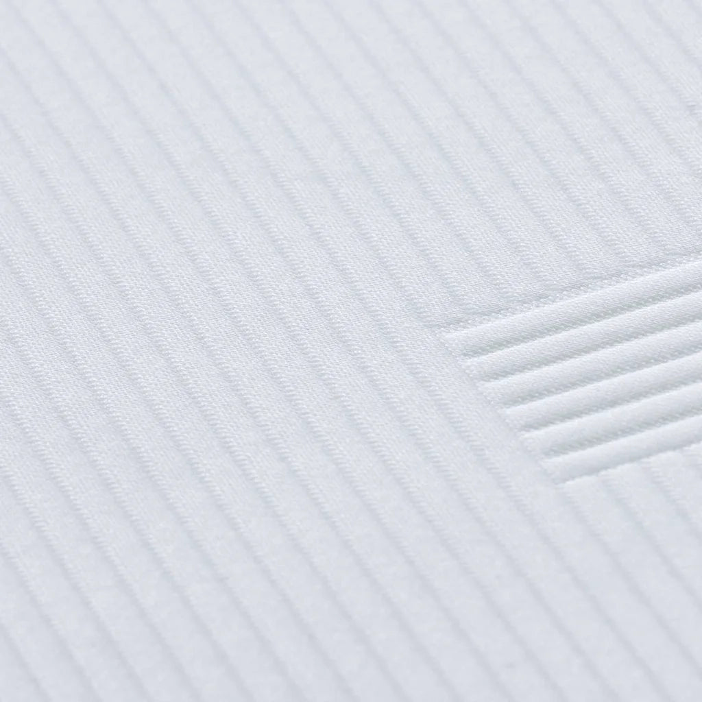 Topper per materasso Bianco 200 x 200 cm Tessuto Jacquard CFW1075158