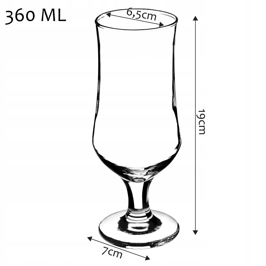 Boccale da birra KADAX, bicchiere da birra grande, tazza alta 360 ml