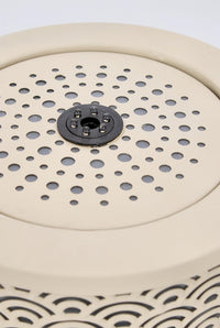 Fontana con Led Ø25x23 cm in Metallo Akira Beige