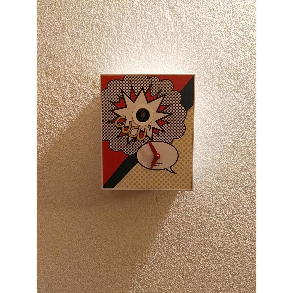 Orologio a Cucù da Parete 16,5x20x10cm Pirondini Italia D'Apres Roy Lichtenstein