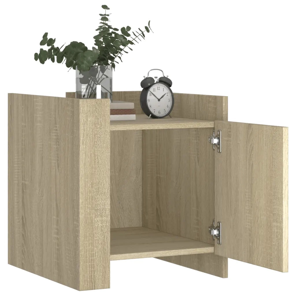Comodino | Armadio da Notte | Mobiletto da notte Rovere Sonoma 45x50x50 cm in Legno Multistrato