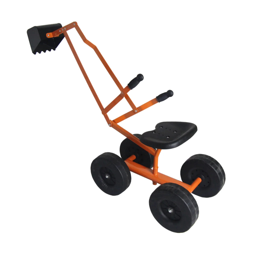 Escavatore per sabbiera 105 x 33 x 38,5 cm per giocare in sicurezza sviluppare le capacità motorie e divertirsi all'aria aperta acciaio giallo 20_0020011