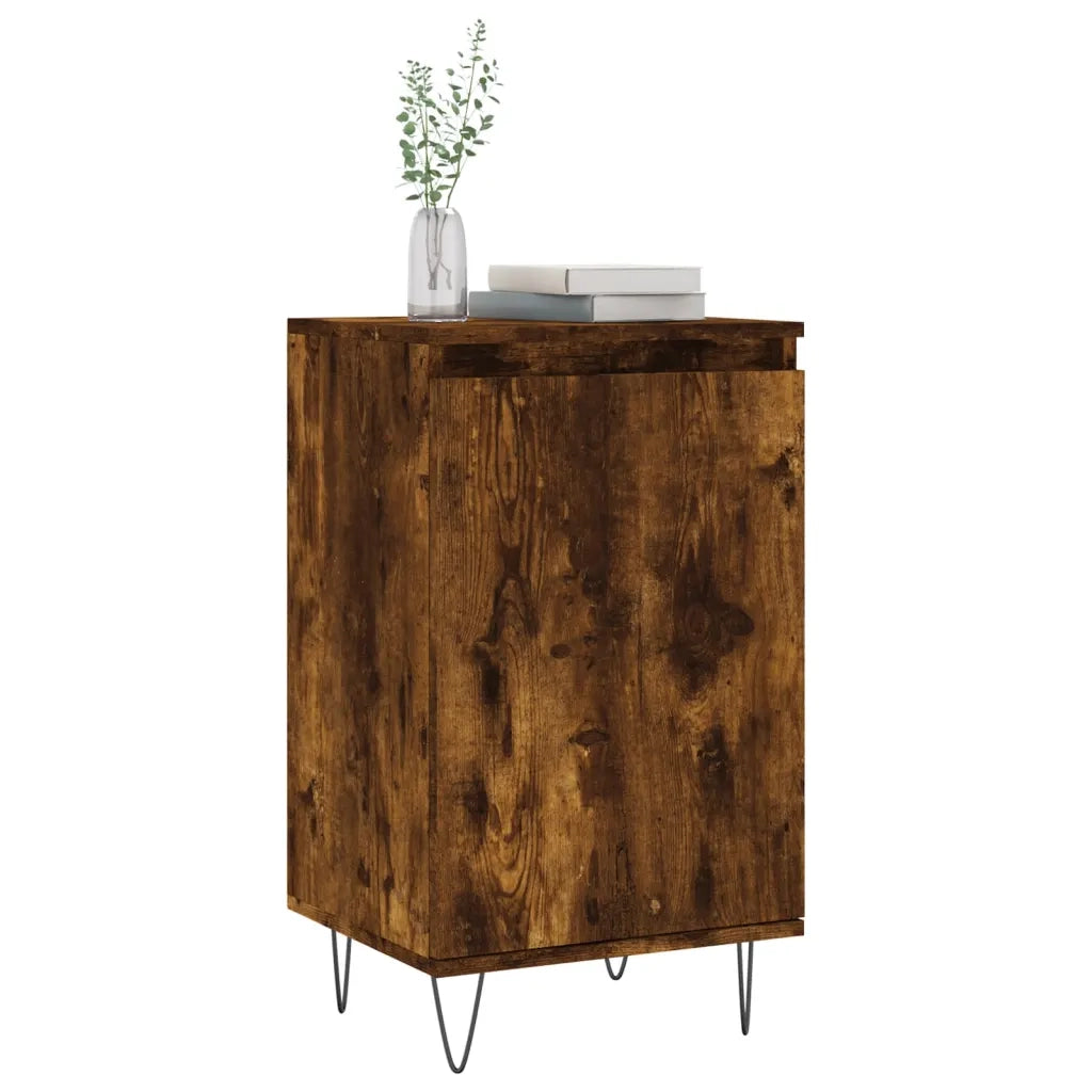 Credenza | Madia | Buffet da pranzo | Armadio da pranzo Rovere Fumo 40x35x70 cm in Legno Multistrato