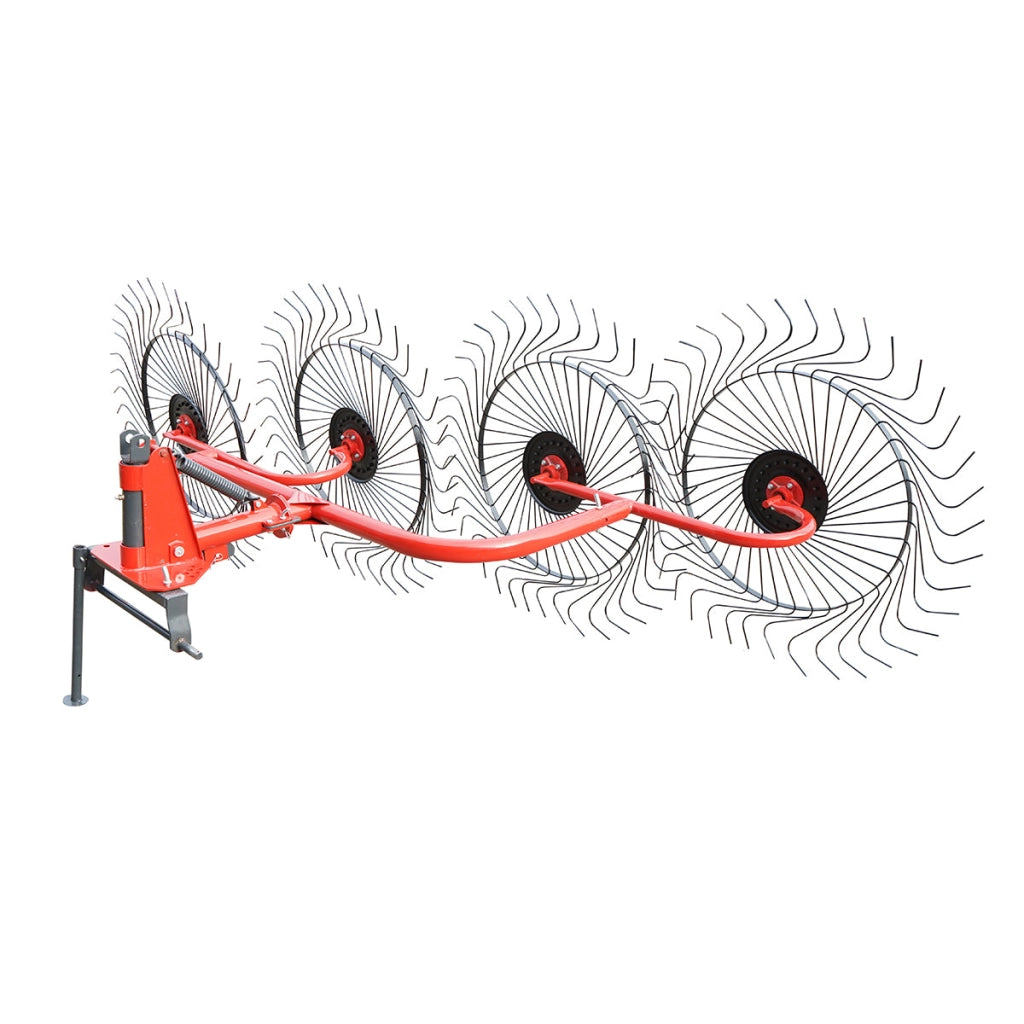 Ranghinatore portato stellare Rastrello tipo sole con 4 stelle Ø 1400 mm