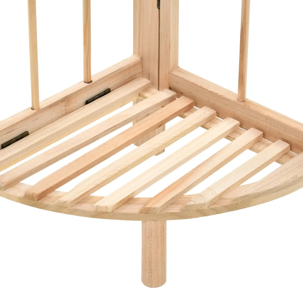 Scaffale ad Angolo in Legno di Cedro 27x27x110 cm 246435