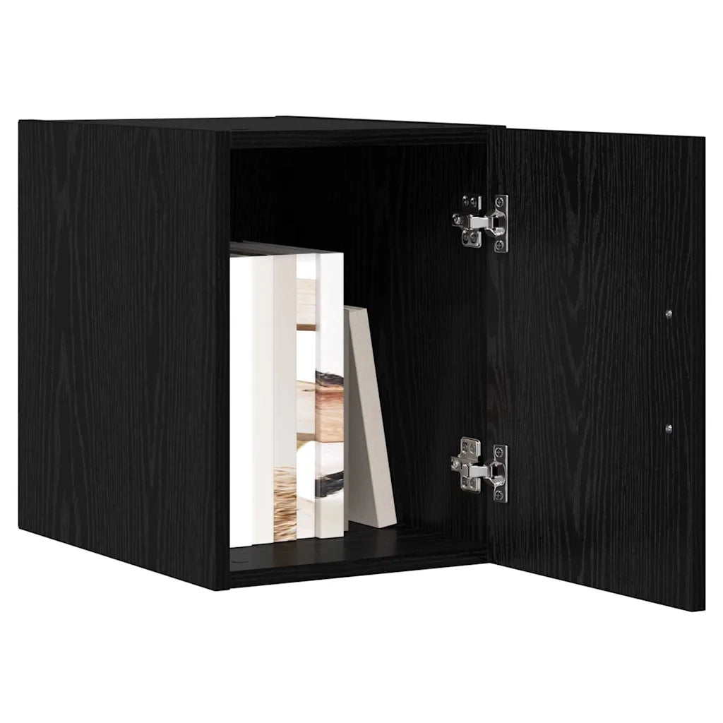 Mobiletto a muro Rovere Nero 30 x 42.5 x 39.5 cm 869149