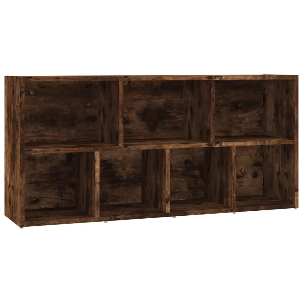 Libreria-Scaffale per Libri-Mobile di Stoccaggio Rovere Fumo 50x25x106 cm