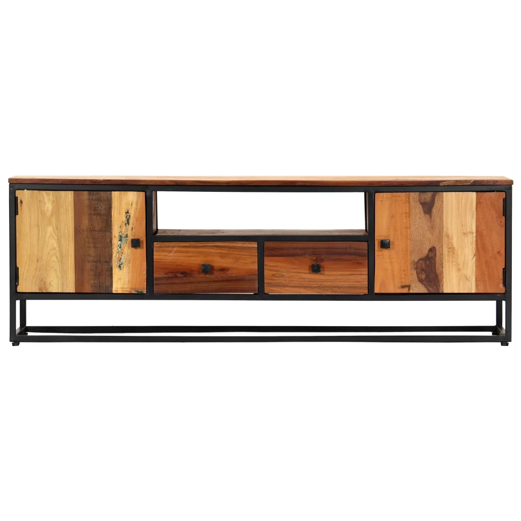 Mobile Porta TV 120x30x40 cm in Legno Massello di Recupero cod mxl 27707