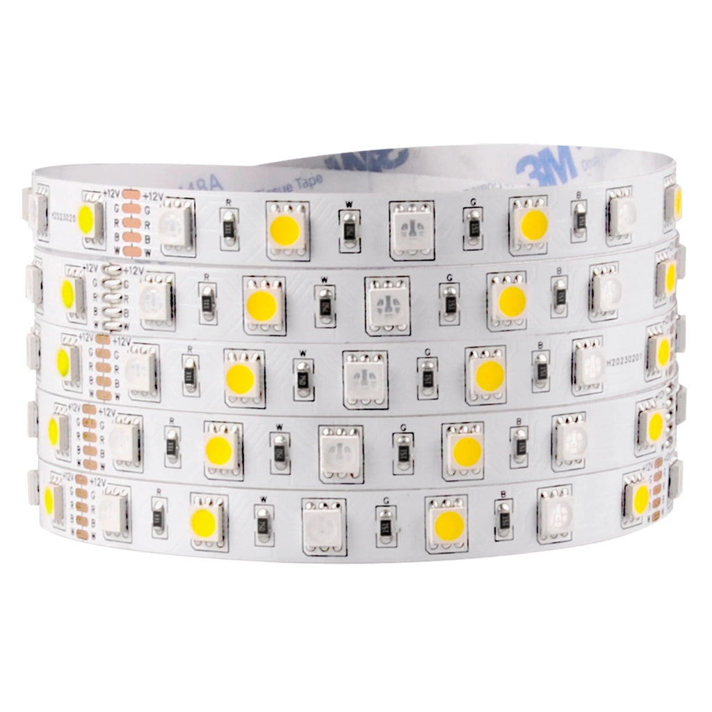 Striscia LED 12V 5m 1000lm IP20 RGB+4000K Polux 319319