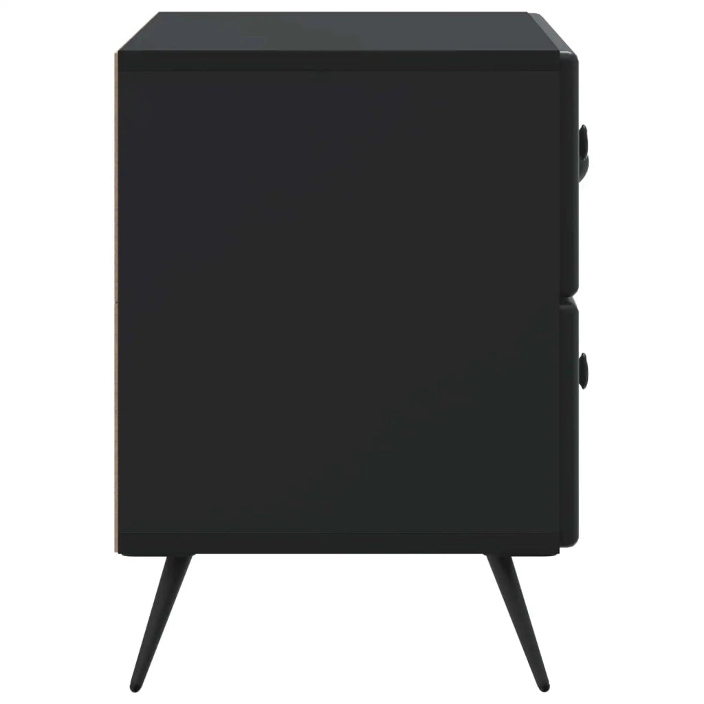 Armadio da Notte Nero 62 x 34,5 x 47,5 cm Legno ingegnerizzato