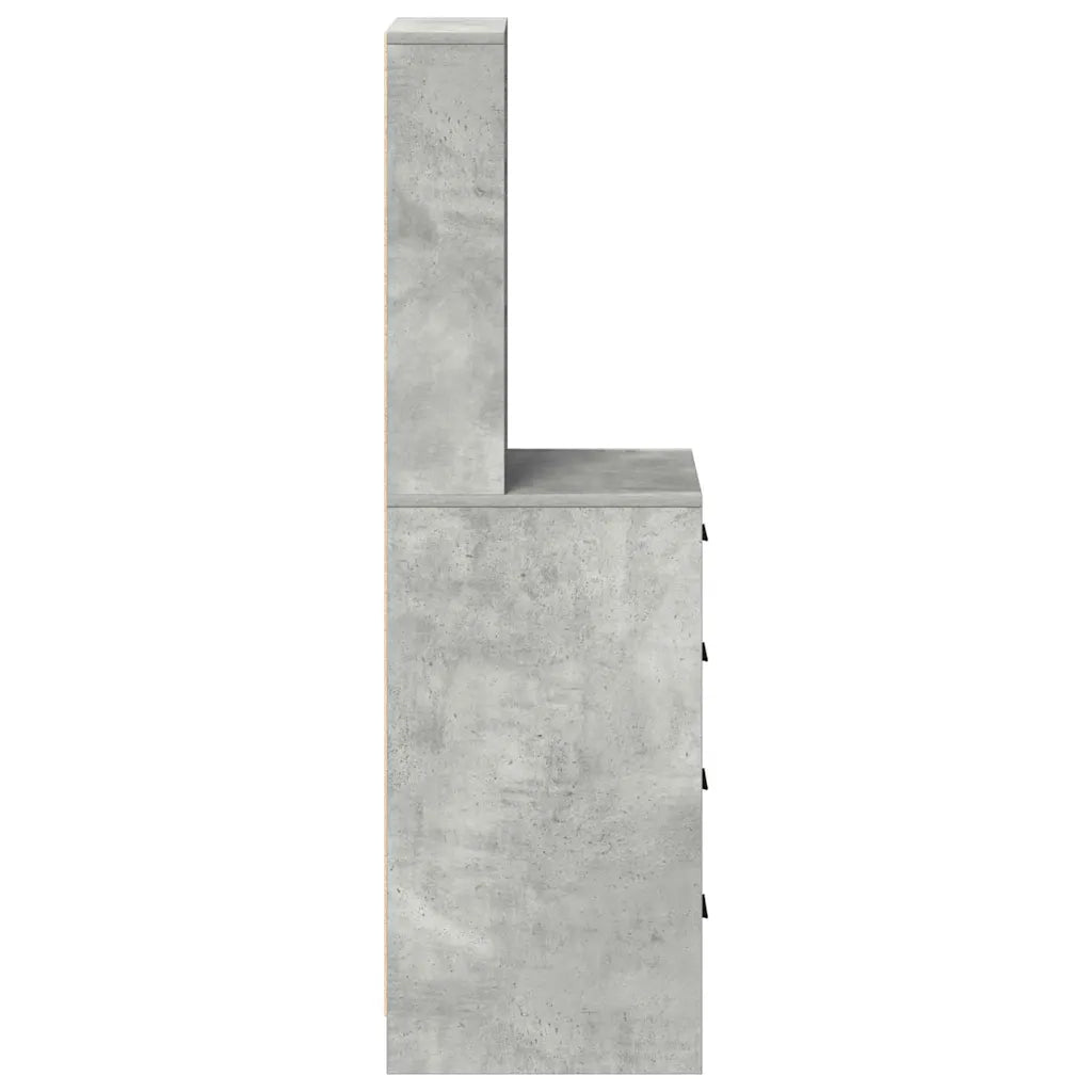 Credenza Grigio cemento 40 x 41 x 135 cm Legno multistrato 865049