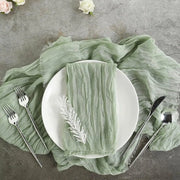 Set di 4 Tavoli da Tavolo in Verde Eucalipto e Verde Salvia 90 x 400 cm per Feste e Matrimoni