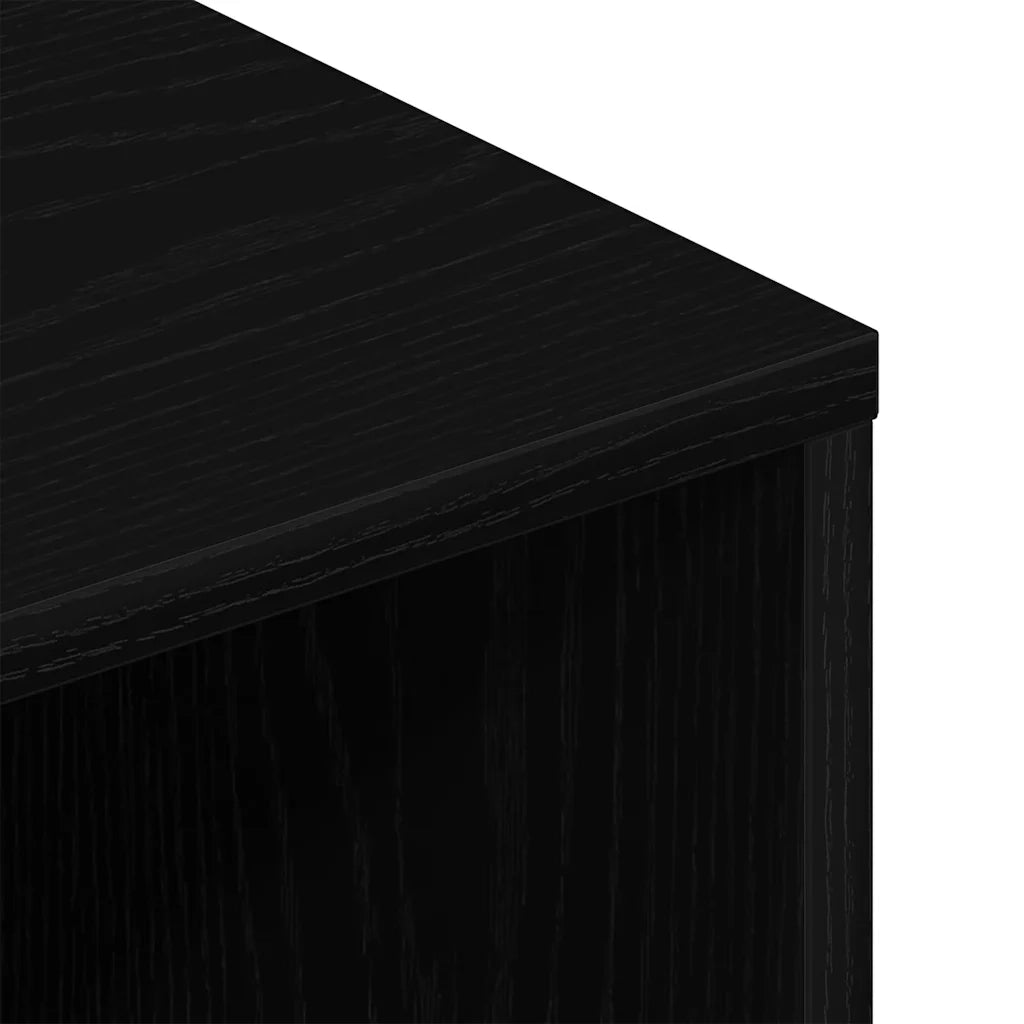 Mobile Porta TV Rovere Nero 100x40x40 cm in Legno Multistrato 862392