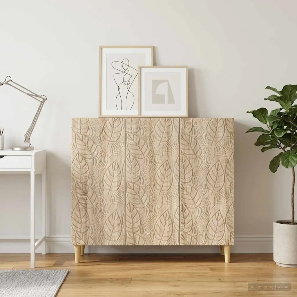 Credenza Rovere Sonoma 89 x 34,5 x 80 cm Legno ingegnerizzato 895107