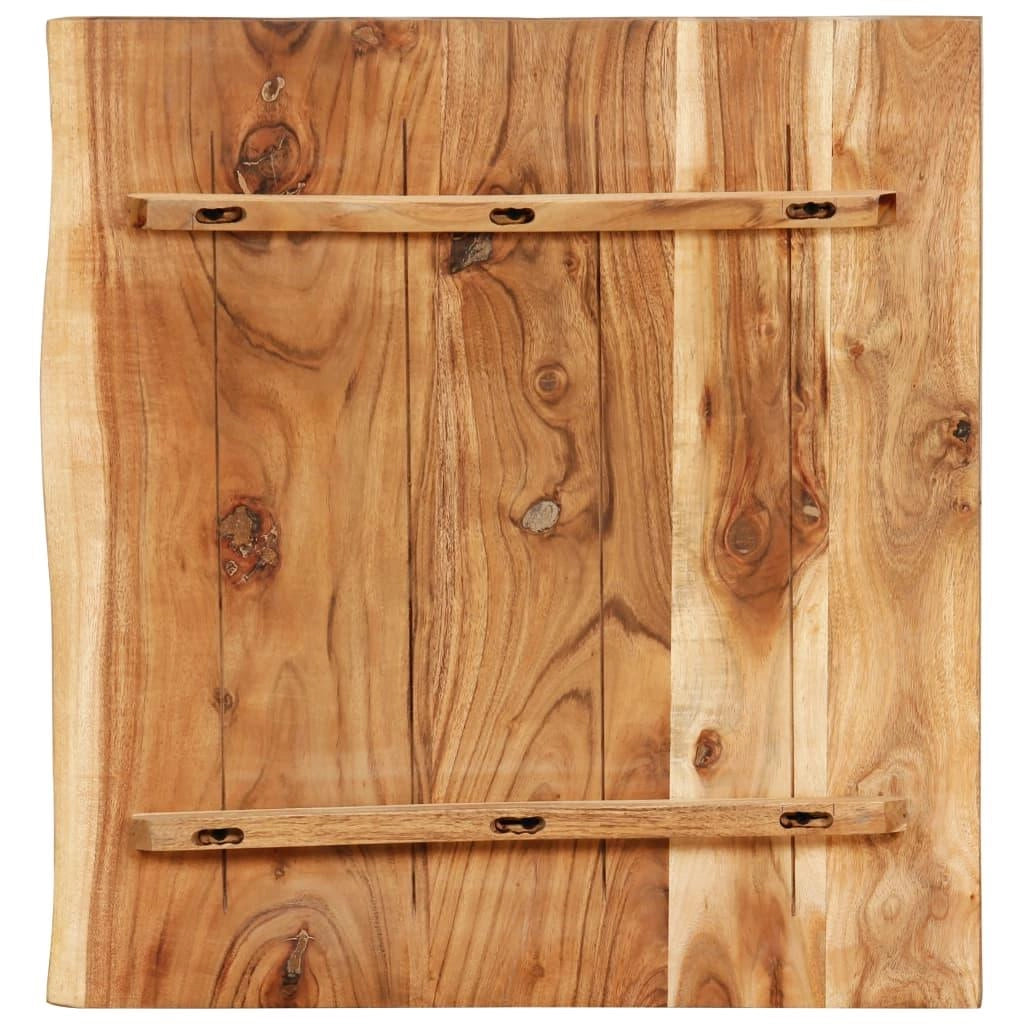 Piano lavabo per bagno mensola sospesa mensola per lavabo piano lavabo 58 x 55 cm acacia 02_0003425