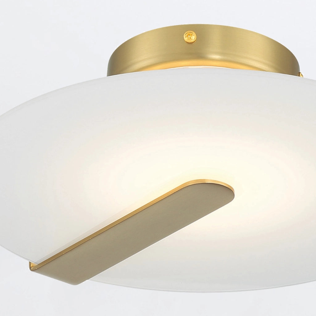 Applique/Plafoniera Nuvola bianca oro Ø31 LED 14W