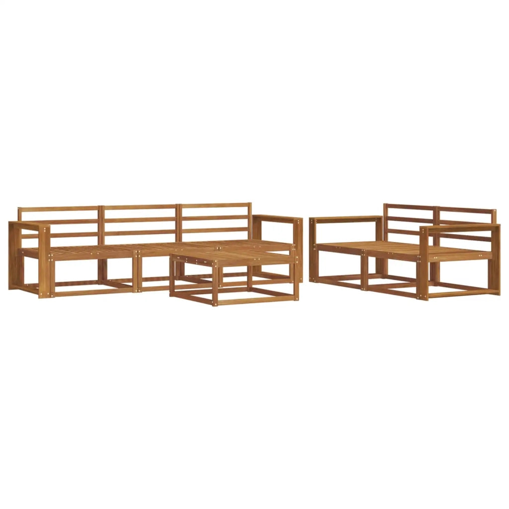 Set di divani da esterno 6 pcs Naturale