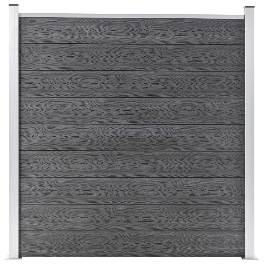 Pannelli Recinzione WPC 1 Quadrato 1 Inclinato 273x186 cm Grigi cod mxl 7335