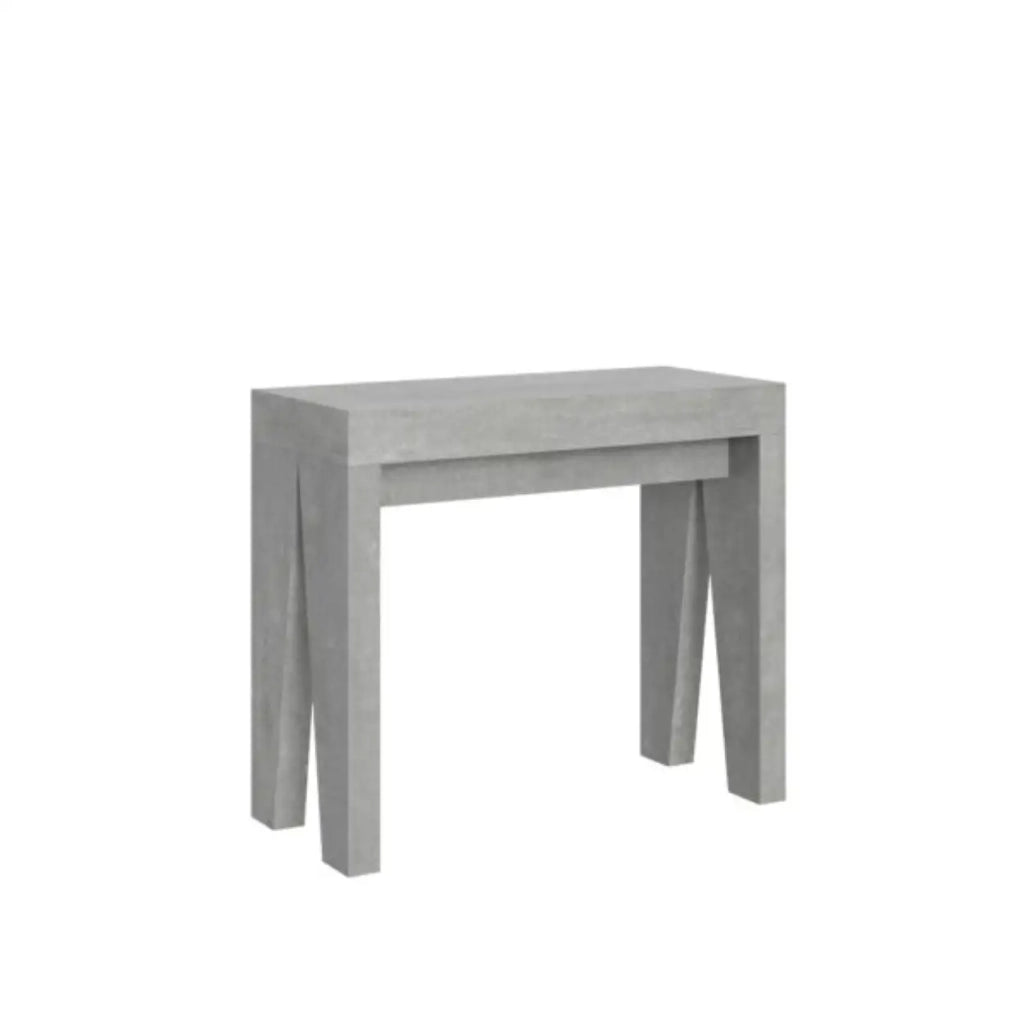 Consolle allungabile 90x40/196 cm Naxy Small cemento