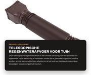 Flessimetro Telescopico per Drenaggio Acqua di Pioggia per Giardino con Installazione Facile