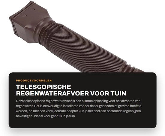 Flessimetro Telescopico per Drenaggio Acqua di Pioggia per Giardino con Installazione Facile