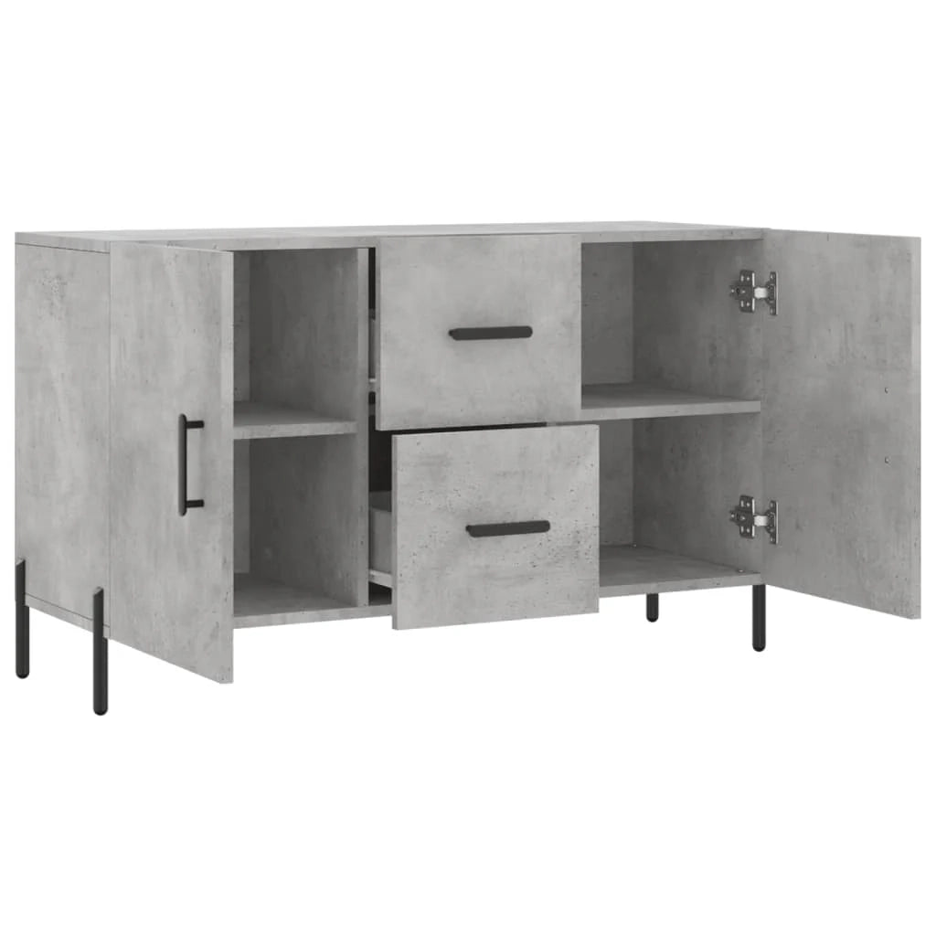 Buffet credenza cassettiera armadio mobile contenitore organizer per cucina soggiorno salotto 100 x 36 x 60 cm legno ingegnerizzato grigio 02_0031829