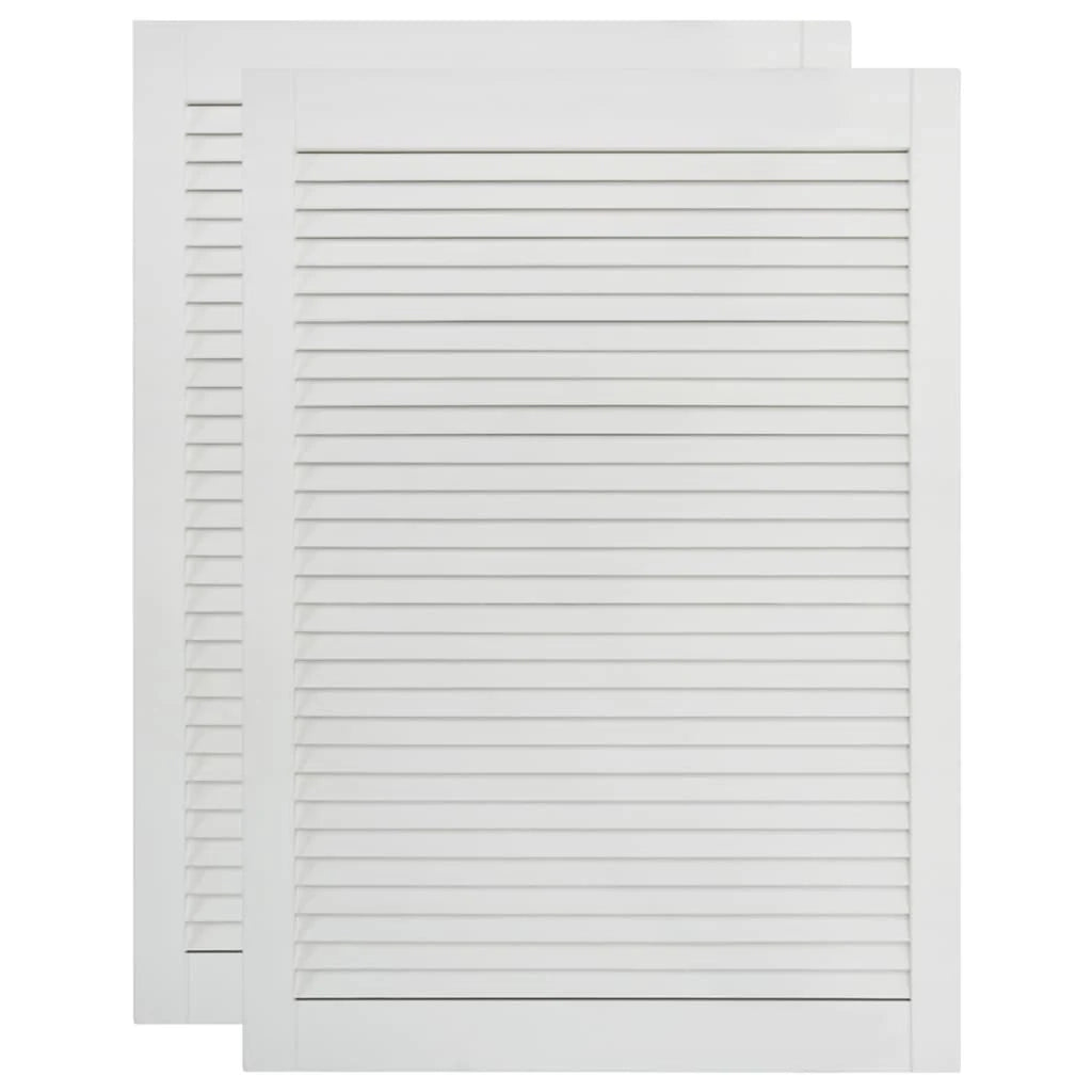 Porte a persiana in 2 pezzi legno di pino massiccio 69 x 39,4 cm bianco 02_0003908