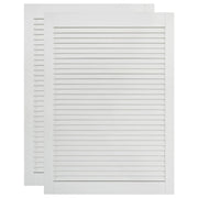 Porte a persiana in 2 pezzi legno di pino massiccio 69 x 39,4 cm bianco 02_0003908