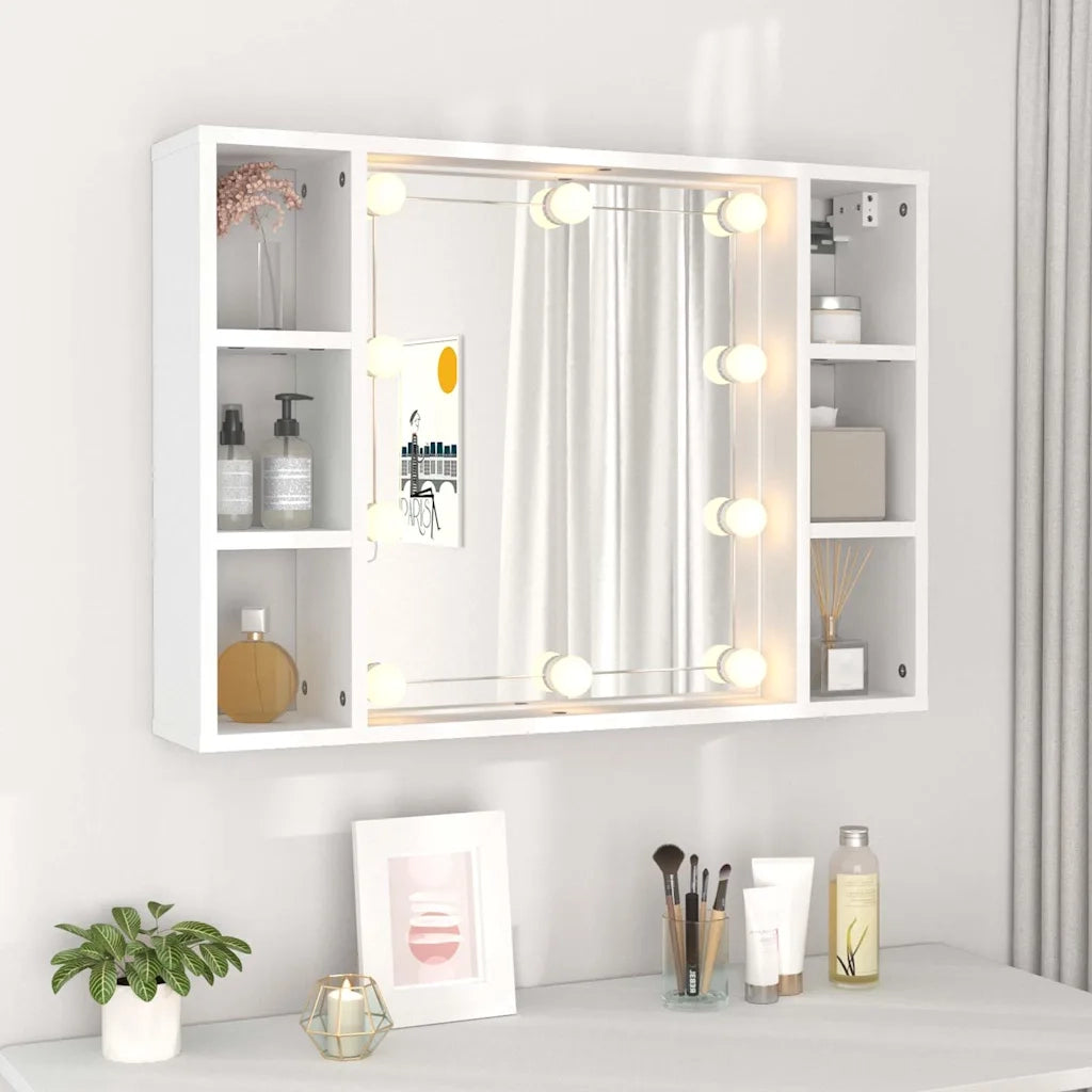 Mobile a Specchio con LED Bianco 76x15x55 cm cod mxl 77570