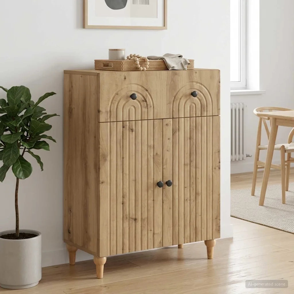 Credenza con cassetto Rovere Artigianale 66 x 34,5 x 90 cm 894184