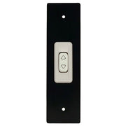 PLACCA 165 MM NERO CON PULSANTE COPRI AVVOLGITORE MOTORE TAPPARELLA TAPPARELLE