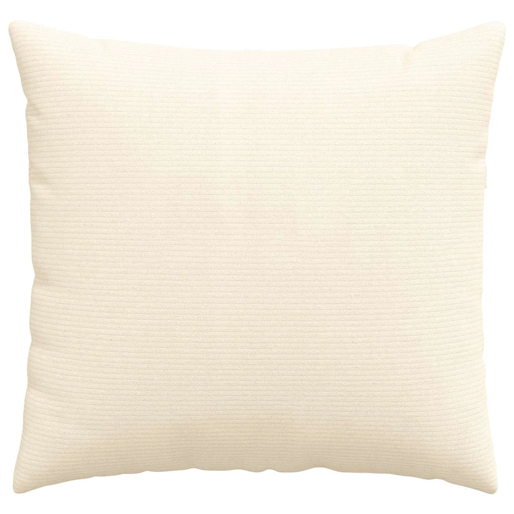 Cuscini da Divano 2 pcs Crema 45 x 45 cm Tessuto in Cords