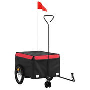 Rimorchio da Bici Nero e Rosso 45 kg in Ferro CFW2389080