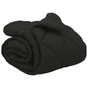 Piumone | Duvet Invernale Nero 220 x 240 cm Microfibra