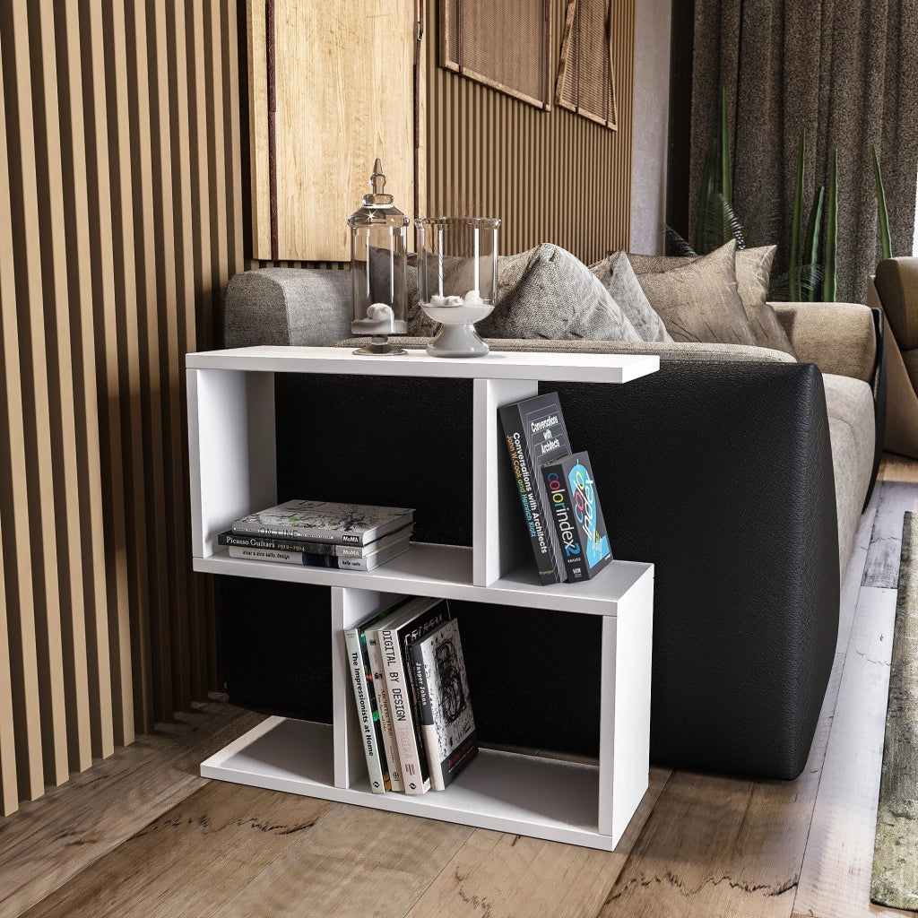 Tavolino in legno "Life" - 60 x 20 x 60 cm - Bianco