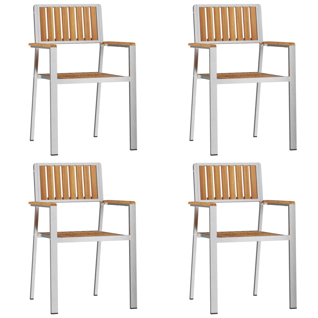 Set pranzo giardino  5 pezzi in legno massello di teak