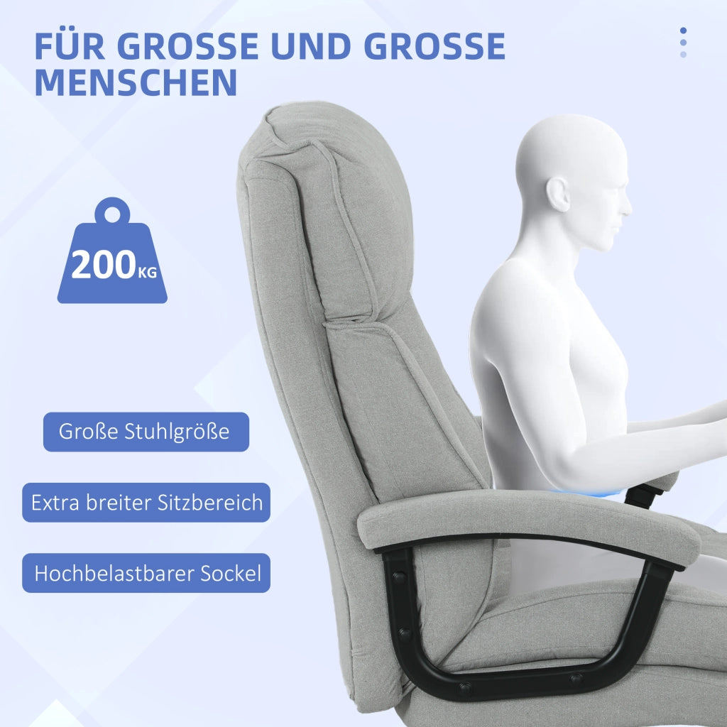Sedia da ufficio alta ¨C zephmum ¨C Grigio chiaro