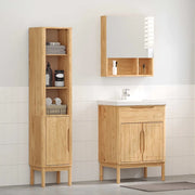 Set di mobili per il bagno con porta FLORO 2 pcs Marrone cerato