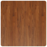 Piano Tavolo Quadrato Marrone Scuro 80x80x2,5cm Rovere Trattato 343046