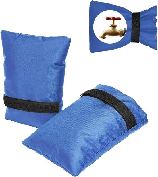 Copri Antigelo per Rubinetto Esterno - Protezione dal Congelamento - 2 Pezzi - Rubinetto Esterno - Blu