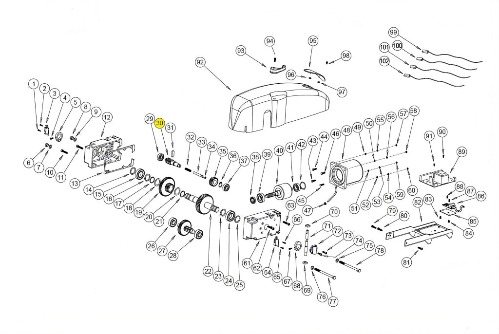 121378 ALBERO SBLOCCO BASIC BAZER RICAMBIO